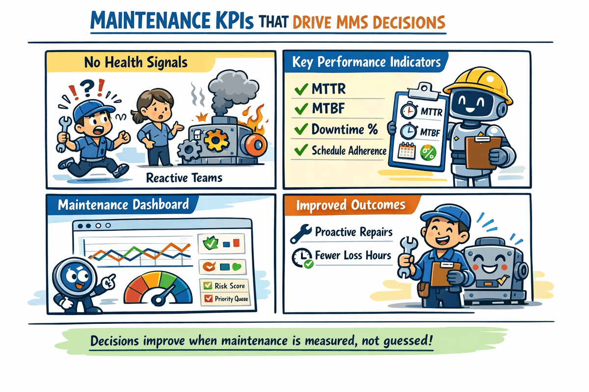 Maintenance KPIs that drive MMS decisions and operational outcomes